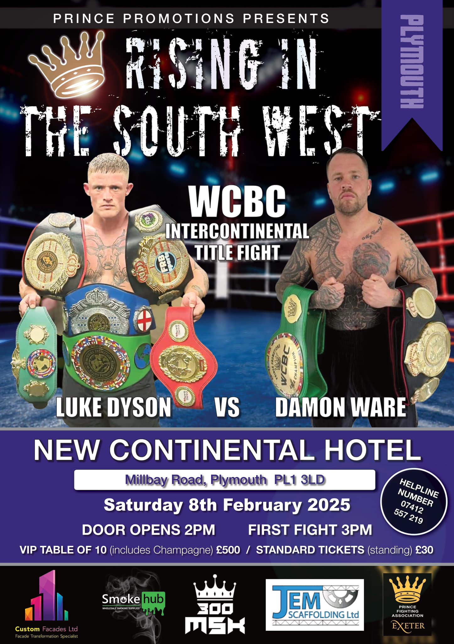 Dyson Vs Ware WCBC Intercontinental Title Fight