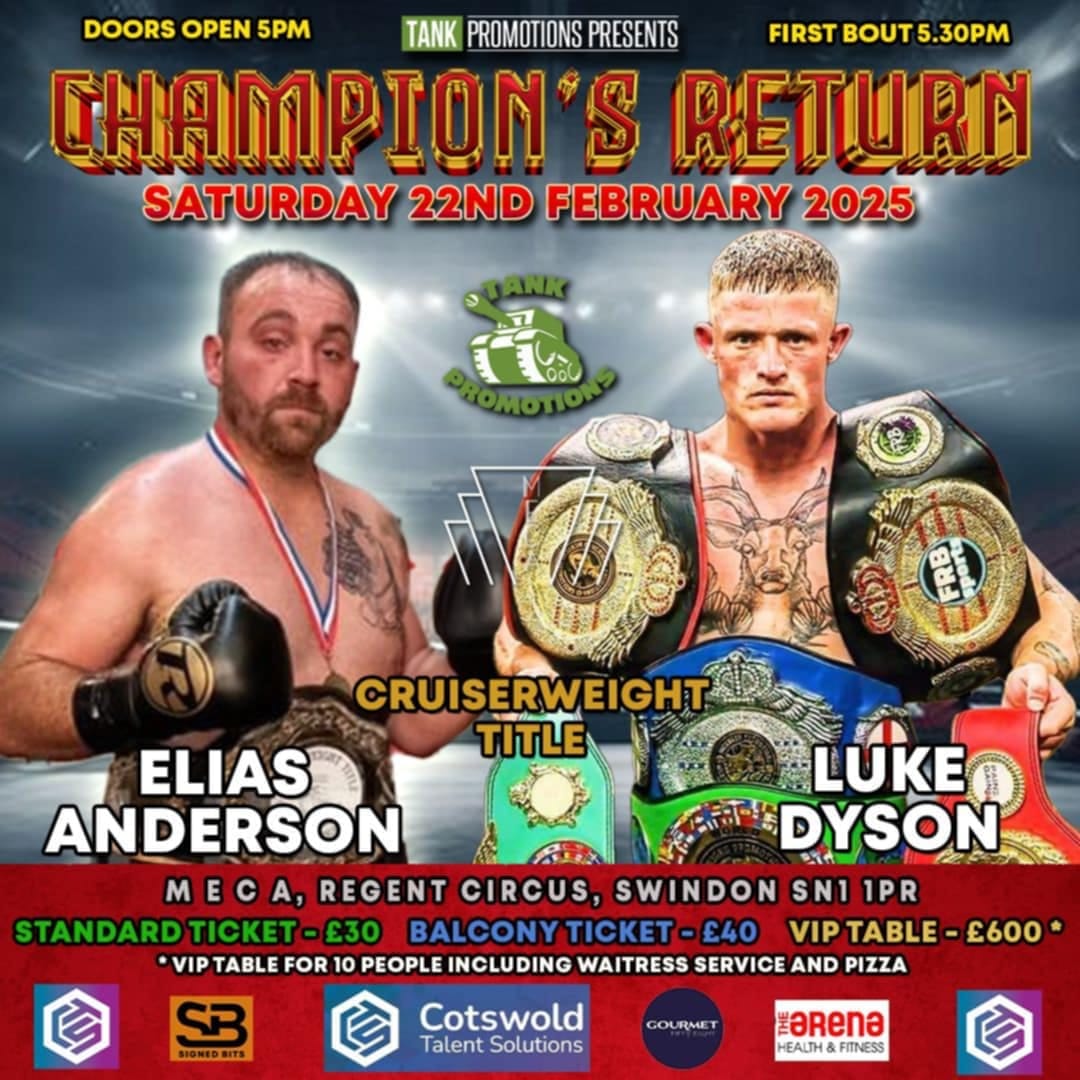 Anderson Vs Dyson - Cruiserweight Title